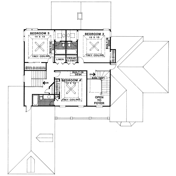 Upper/Second Floor Plan:4-242