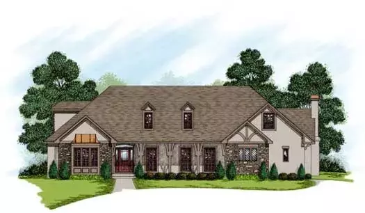 Traditional house plans 4-243 - front exterior, 3,943 sq ft, 4 bed, 3 bath house plans | Monster House Plans