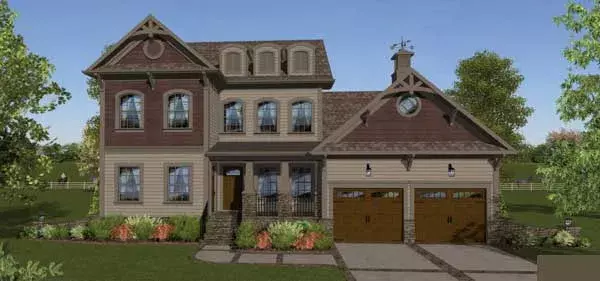 Craftsman house plans 4-315 - front exterior, 2,504 sq ft, 4 bed, 3 bath house plans | Monster House Plans