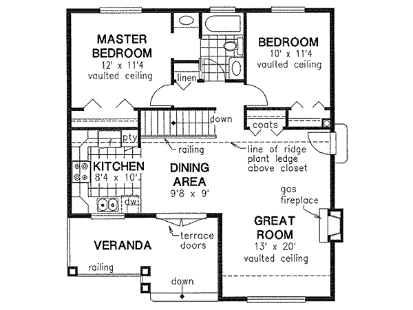 Main Floor Plan: 40-134