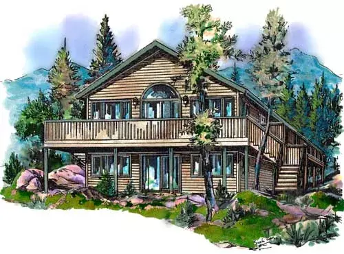Contemporary house plans 40-149 - front exterior, 1,080 sq ft, 2 bed, 1 bath house plans | Monster House Plans