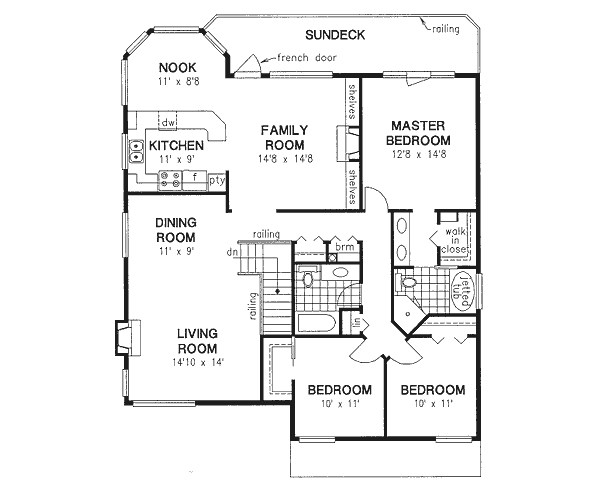 Upper/Second Floor Plan:40-363