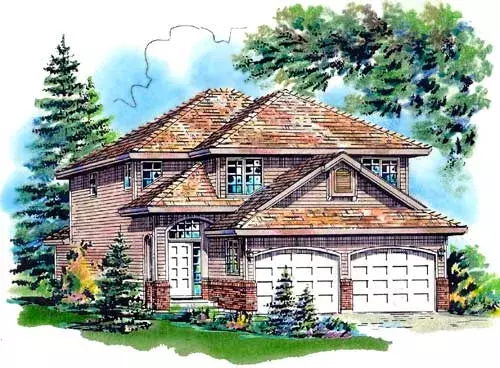 Traditional house plans 40-375 - front exterior, 1,651 sq ft, 3 bed, 2 bath house plans | Monster House Plans