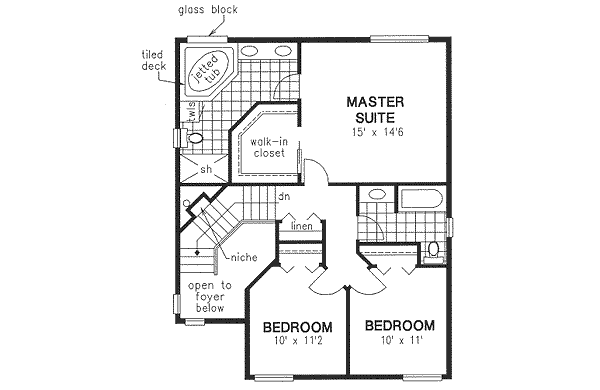 Upper/Second Floor Plan:40-375