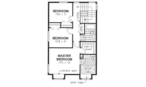 Upper/Second Floor Plan:40-394