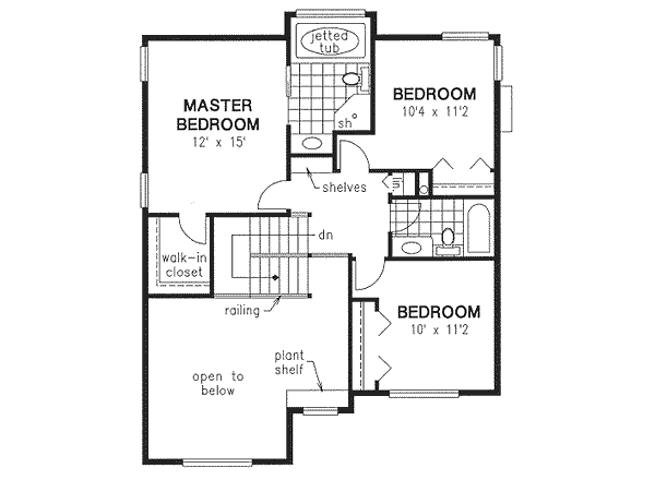 Upper/Second Floor Plan:40-464