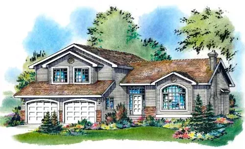Traditional house plans 40-478 - front exterior, 1,952 sq ft, 3 bed, 2 bath house plans | Monster House Plans
