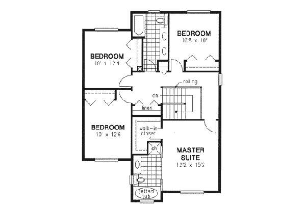 Upper/Second Floor Plan:40-496