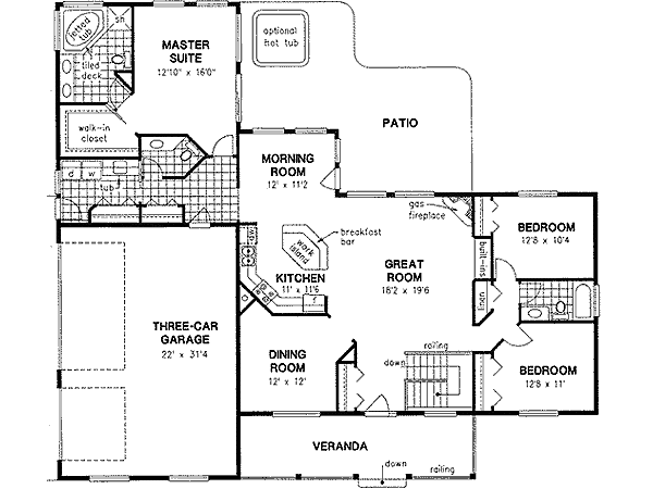 Main Floor Plan: 40-500
