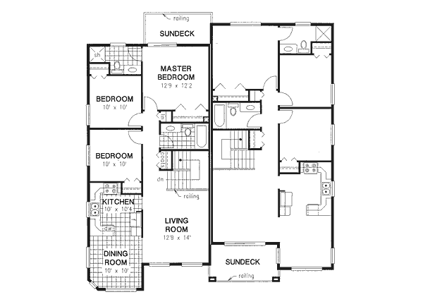 Upper/Second Floor Plan:40-521