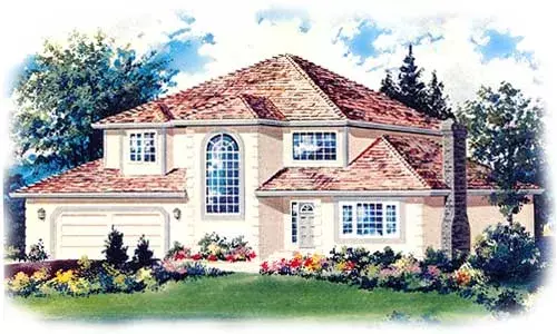Traditional house plans 40-531 - front exterior, 2,242 sq ft, 3 bed, 2 bath house plans | Monster House Plans
