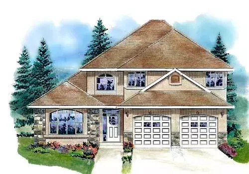 Traditional house plans 40-535 - front exterior, 2,277 sq ft, 3 bed, 2 bath house plans | Monster House Plans