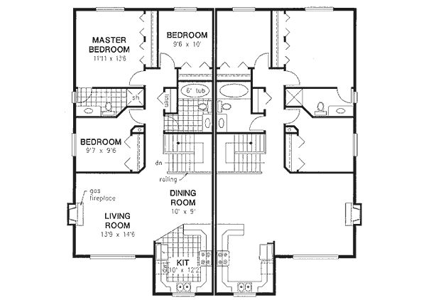 Upper/Second Floor Plan:40-541