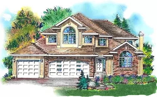 Traditional house plans 40-562 - front exterior, 2,492 sq ft, 4 bed, 2 bath house plans | Monster House Plans