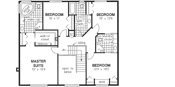 Upper/Second Floor Plan:40-570