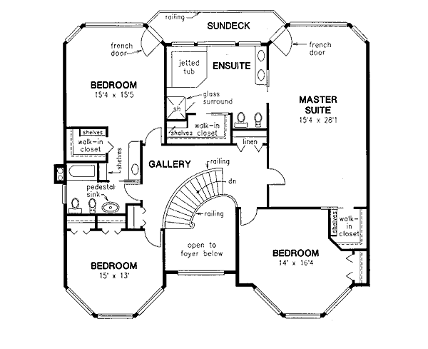 Upper/Second Floor Plan:40-589