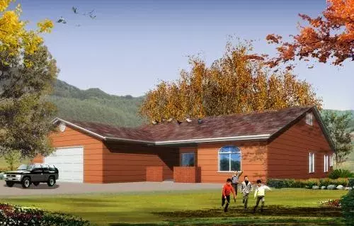 Traditional house plans 41-1032 - front exterior, 2,841 sq ft, 4 bed, 3 bath house plans | Monster House Plans