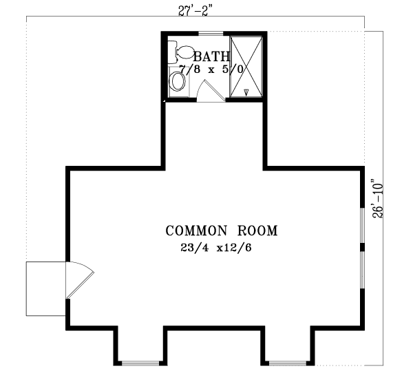 Upper/Second Floor Plan:41-104
