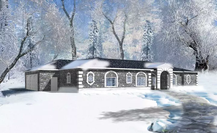 Mediterranean house plans 41-1052 - front exterior, 2,935 sq ft, 4 bed, 4 bath house plans | Monster House Plans