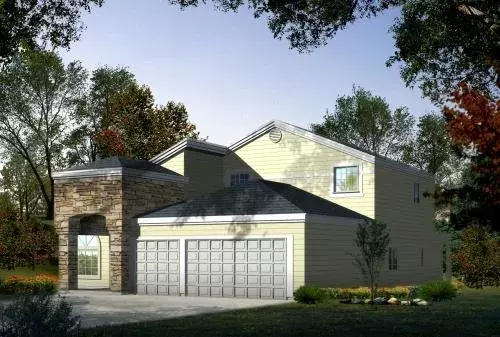 Traditional house plans 41-1069 - front exterior, 2,992 sq ft, 5 bed, 4 bath house plans | Monster House Plans
