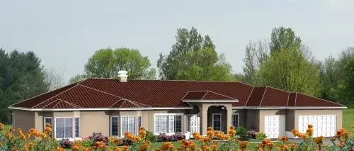 Sunbelt house plans 41-1075 - front exterior, 3,007 sq ft, 5 bed, 3 bath house plans | Monster House Plans