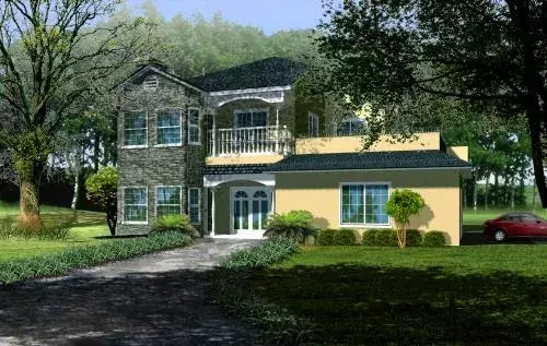 Traditional house plans 41-1091 - front exterior, 3,058 sq ft, 3 bed, 2 bath house plans | Monster House Plans
