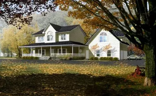 Farmhouse house plans 41-1095 - front exterior, 3,062 sq ft, 3 bed, 3 bath house plans | Monster House Plans