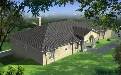 Mediterranean house plans 41-1097 - front exterior, 3,092 sq ft, 4 bed, 3 bath house plans | Monster House Plans