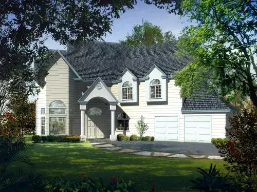 Traditional house plans 41-1143 - front exterior, 3,358 sq ft, 4 bed, 4 bath house plans | Monster House Plans