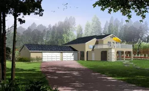 Traditional house plans 41-1146 - front exterior, 3,385 sq ft, 4 bed, 3 bath house plans | Monster House Plans
