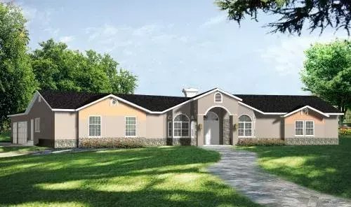 Mediterranean house plans 41-1152 - front exterior, 3,443 sq ft, 4 bed, 3 bath house plans | Monster House Plans