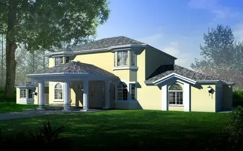 Traditional house plans 41-1158 - front exterior, 3,488 sq ft, 5 bed, 4 bath house plans | Monster House Plans