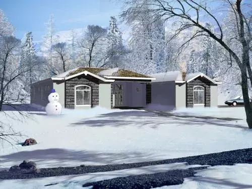 Traditional house plans 41-1169 - front exterior, 3,530 sq ft, 4 bed, 3 bath house plans | Monster House Plans
