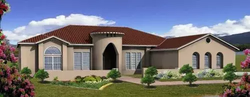 Mediterranean house plans 41-1181 - front exterior, 3,619 sq ft, 5 bed, 3 bath house plans | Monster House Plans