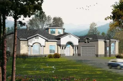 Mediterranean house plans 41-1211 - front exterior, 4,235 sq ft, 5 bed, 3 bath house plans | Monster House Plans
