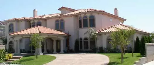 Mediterranean house plans 41-1231 - front exterior, 5,100 sq ft, 4 bed, 4 bath house plans | Monster House Plans