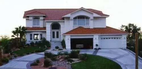 Southwest house plans 41-1233 - front exterior, 5,119 sq ft, 3 bed, 3 bath house plans | Monster House Plans