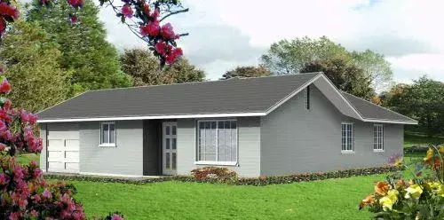Traditional house plans 41-168 - front exterior, 1,024 sq ft, 3 bed, 2 bath house plans | Monster House Plans
