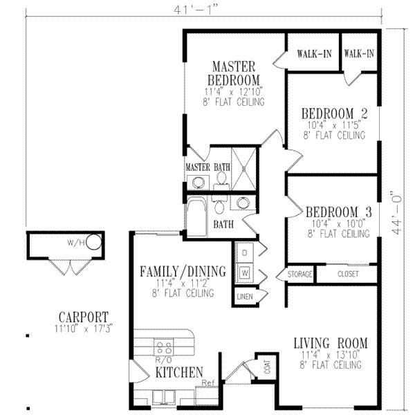 Main Floor Plan: 41-176
