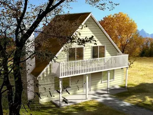 Traditional house plans 41-328 - front exterior, 1,186 sq ft, 2 bed, 2 bath house plans | Monster House Plans