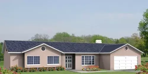 Traditional house plans 41-352 - front exterior, 1,210 sq ft, 3 bed, 2 bath house plans | Monster House Plans