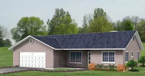 Traditional house plans 41-357 - front exterior, 1,215 sq ft, 3 bed, 2 bath house plans | Monster House Plans