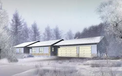 Traditional house plans 41-408 - front exterior, 1,549 sq ft, 3 bed, 2 bath house plans | Monster House Plans