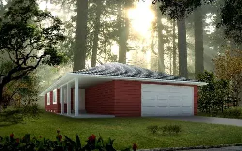 Traditional house plans 41-484 - front exterior, 1,668 sq ft, 3 bed, 2 bath house plans | Monster House Plans