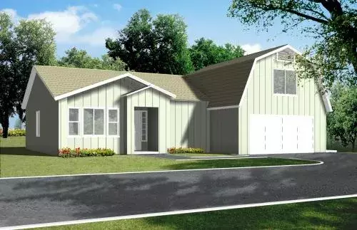 Farmhouse house plans 41-504 - front exterior, 1,694 sq ft, 3 bed, 2 bath house plans | Monster House Plans