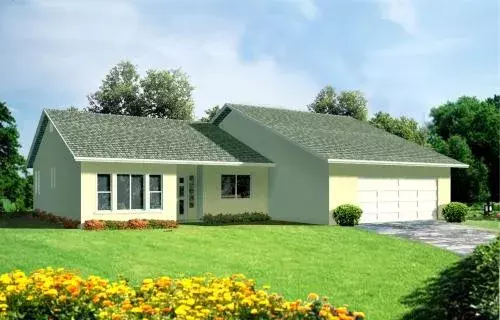 Traditional house plans 41-510 - front exterior, 1,697 sq ft, 3 bed, 2 bath house plans | Monster House Plans