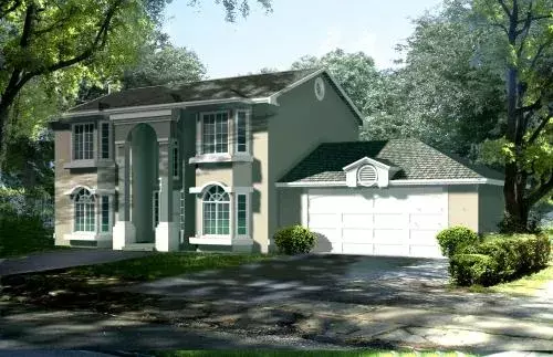 Traditional house plans 41-538 - front exterior, 1,753 sq ft, 3 bed, 2 bath house plans | Monster House Plans
