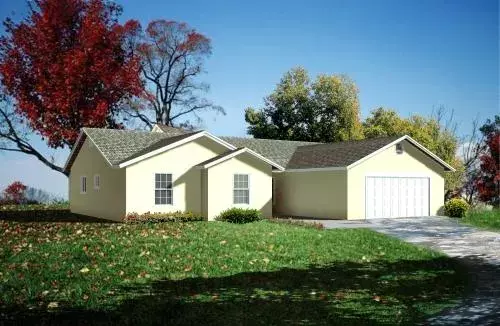 Traditional house plans 41-539 - front exterior, 1,754 sq ft, 3 bed, 2 bath house plans | Monster House Plans