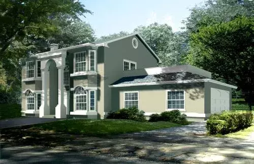 Traditional house plans 41-542 - front exterior, 1,758 sq ft, 3 bed, 2 bath house plans | Monster House Plans