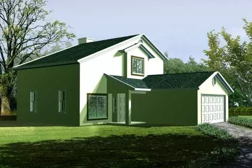 Traditional house plans 41-591 - front exterior, 1,863 sq ft, 1 bed, 3 bath house plans | Monster House Plans